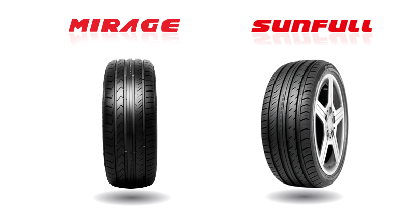 Neumáticos Sunfull y Mirage